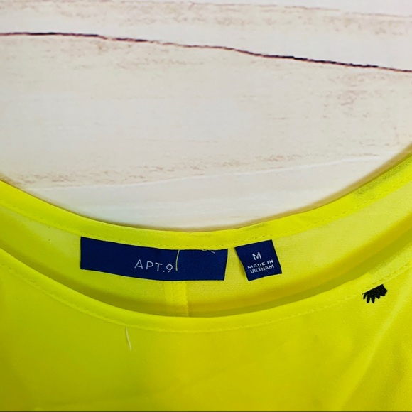 Apt. 9 neon bright bird print camisole blo… - Picture 3 of 6